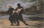 Honore Daumier the rescue china oil painting artist